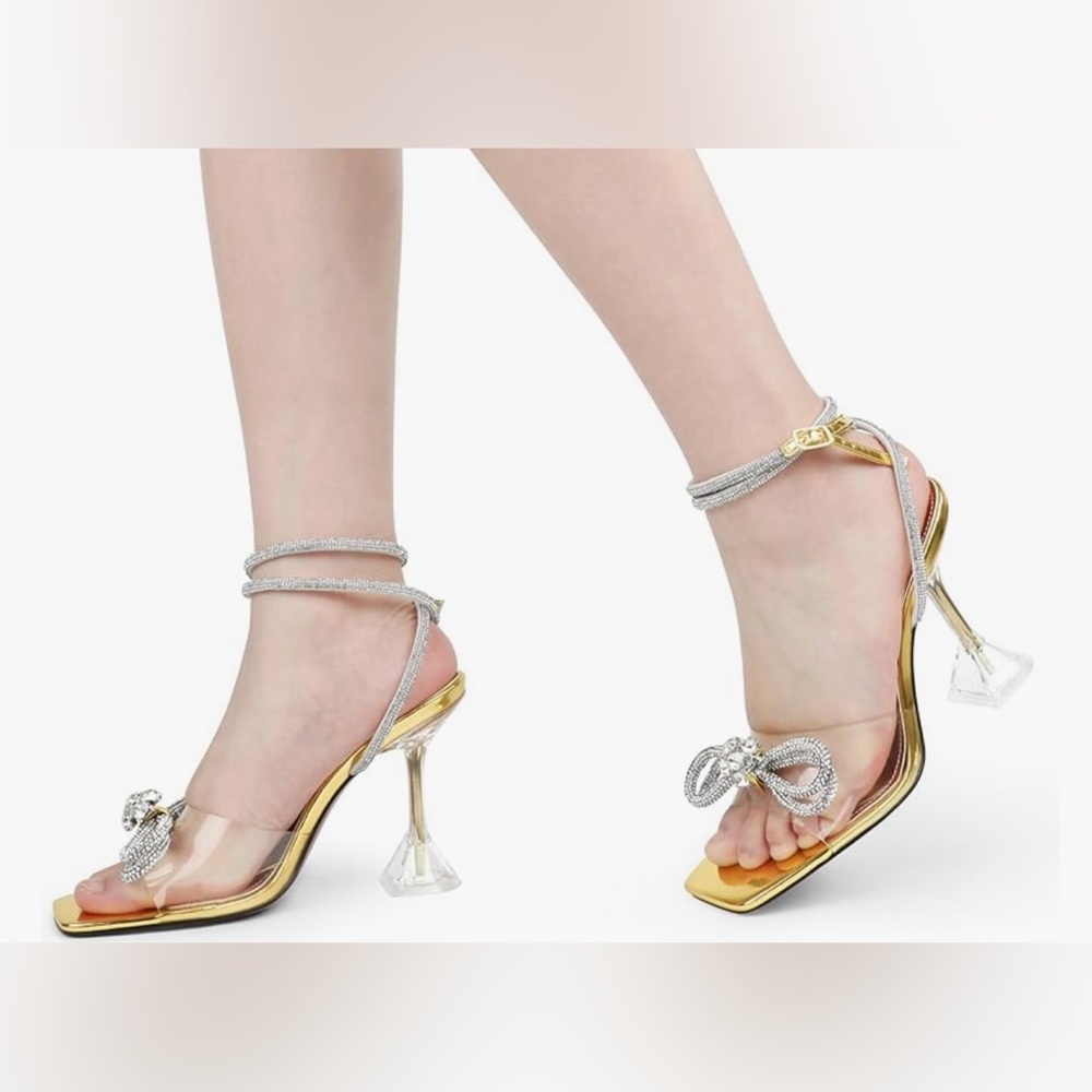 Elegant Gold and Silver Women's Heels